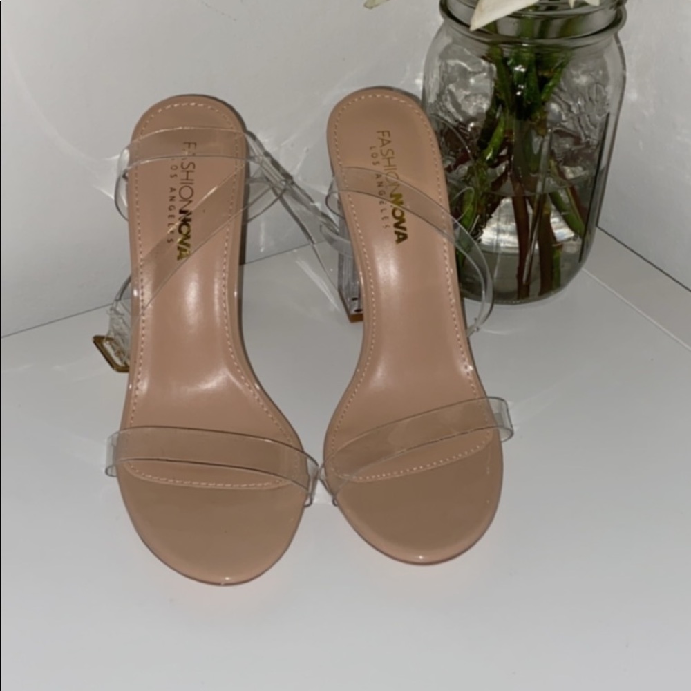 Clear fashion nova heels
